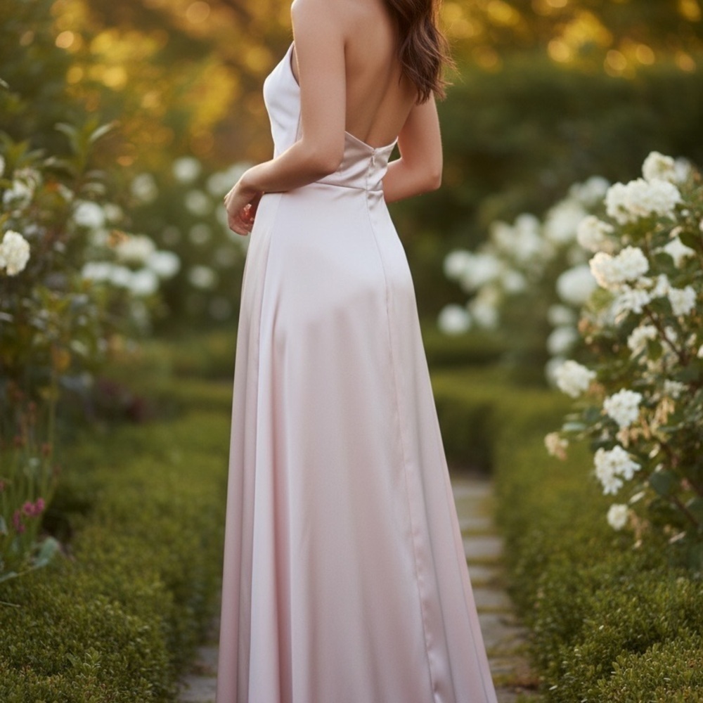 Elegant Pink Plus Size Prom Brides Maid Wedding Formal 3X - Picture 3 of 11
